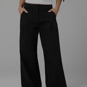 Fabletics Black Wide-Leg Trousers with Side Pockets